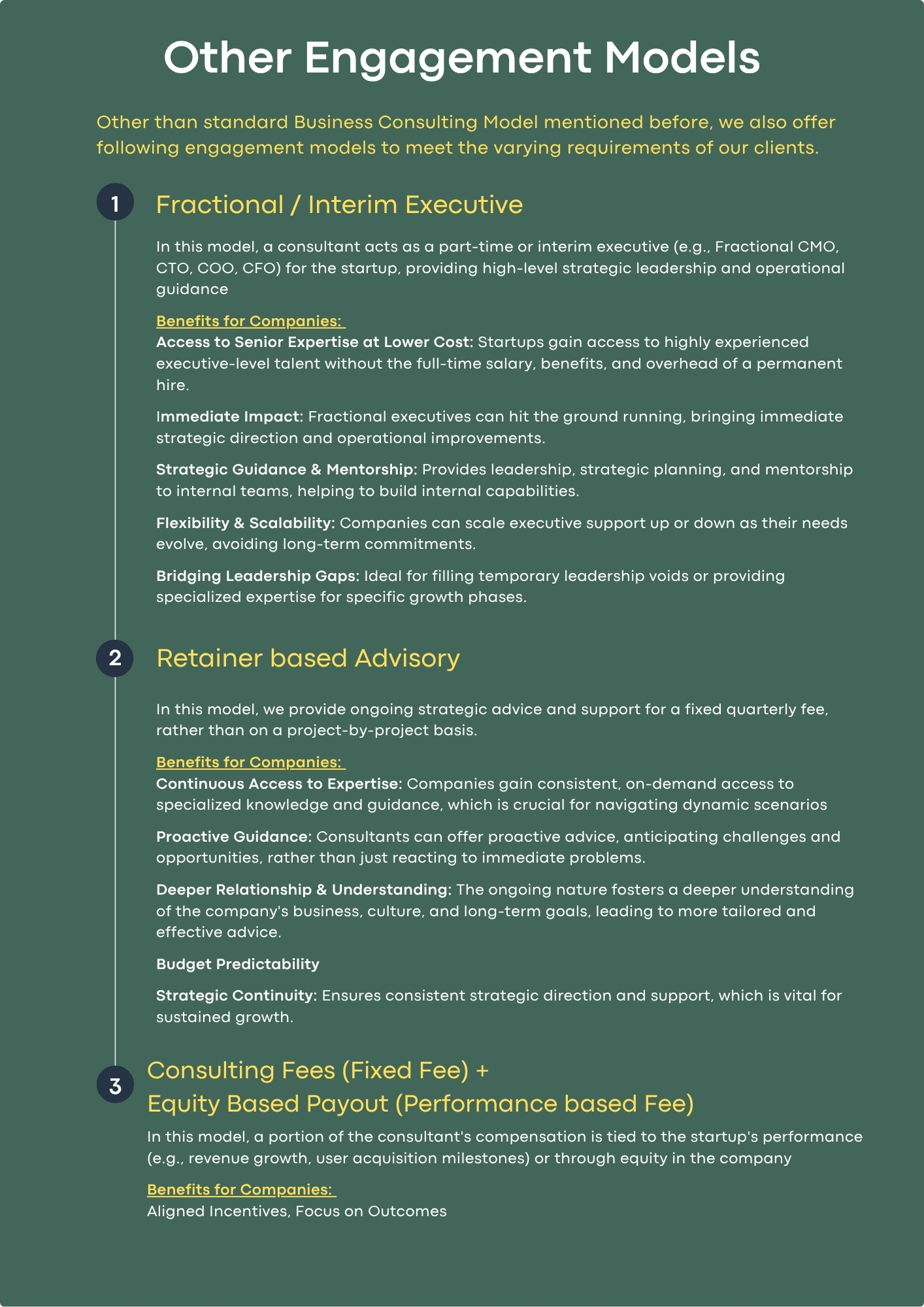 Proposed Business Consulting Methodology